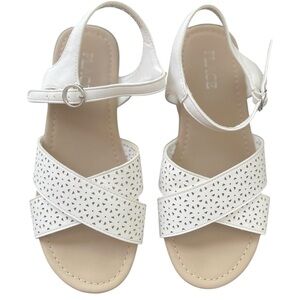 The Children's Place White Strappy Sandals Size 2